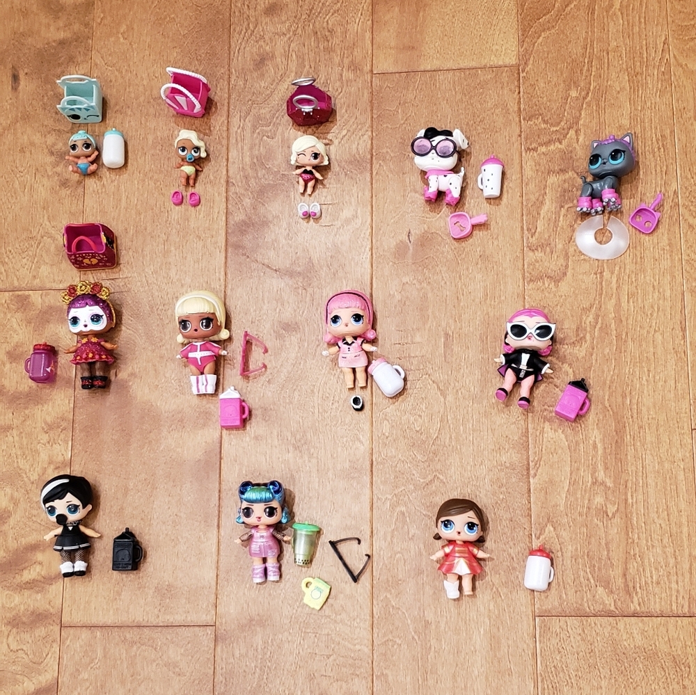 L.O.L. Surprise! Dolls Collection - 12 LOL dolls and pets with acces